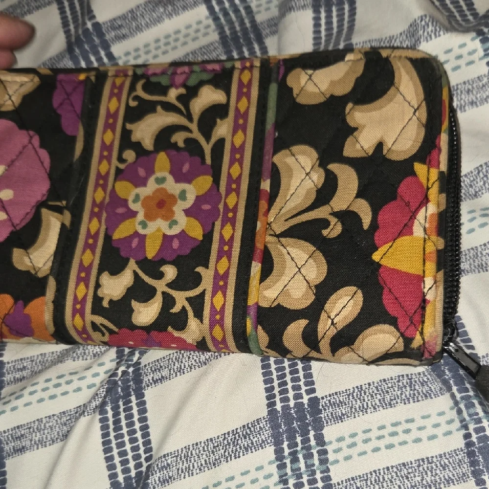Vera Bradley Floral Quilted Wallet - Picture 1 of 3